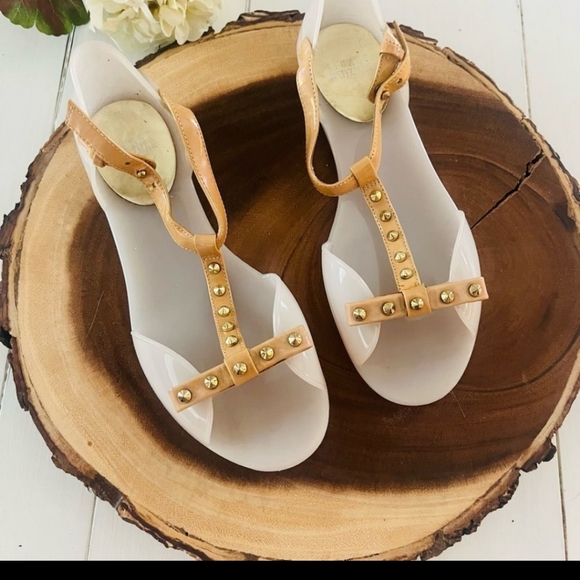 Stuart Weitzman studded jelly sandals 6 - Picture 2 of 4